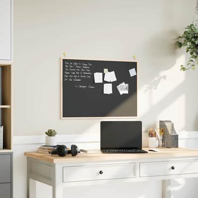 Black Chalkboard with Solid Pine Wood Frame