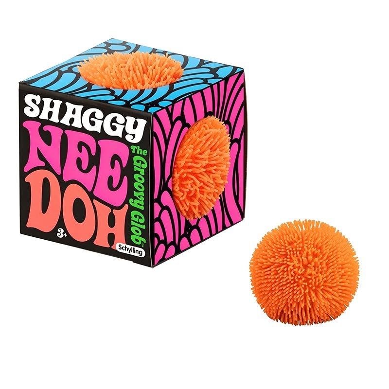 Needoh Fuzz Ball Stress Teenie 3 Pack Mini Relief Sensory Squishy Fidget Toy Stretchable The Groovy Glob Ball Fluffy Balls Toy