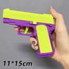 Pistol G17 Soft Bullet Toy Continuous Firing Blowback Guns Shell Ejected Manual Airsoft Weapon Kids Birthday Christmas Gift