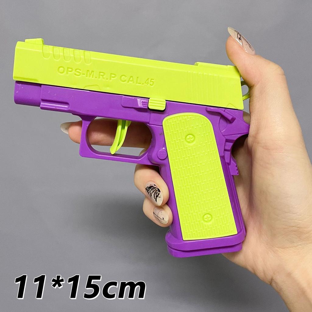 Pistol G17 Soft Bullet Toy Continuous Firing Blowback Guns Shell Ejected Manual Airsoft Weapon Kids Birthday Christmas Gift