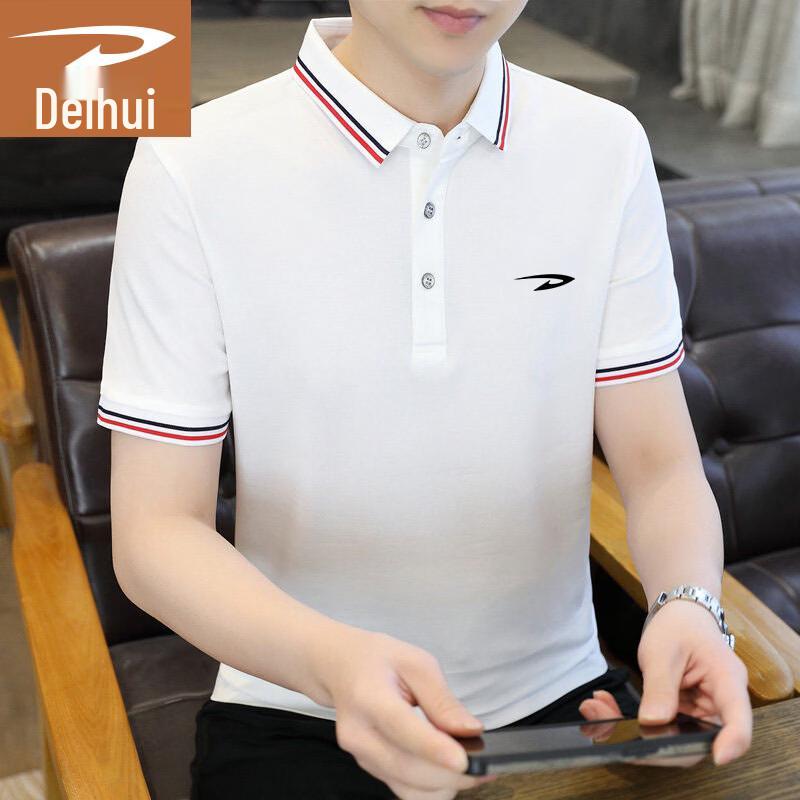 

Dellhui Men s Summer Business Casual Polo T-Shirt 4XL