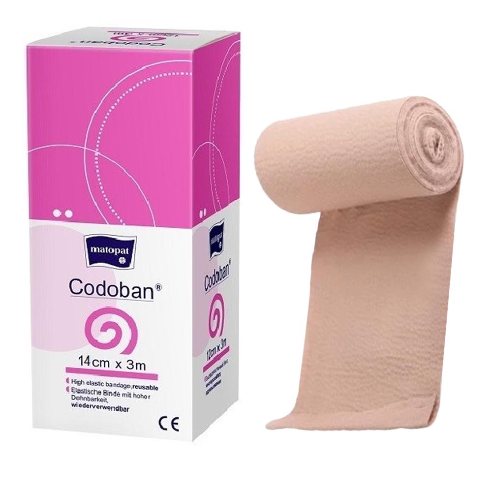 Compression Bandage 14cm x 3m Elastic Reusable Codoban 1 Pcs