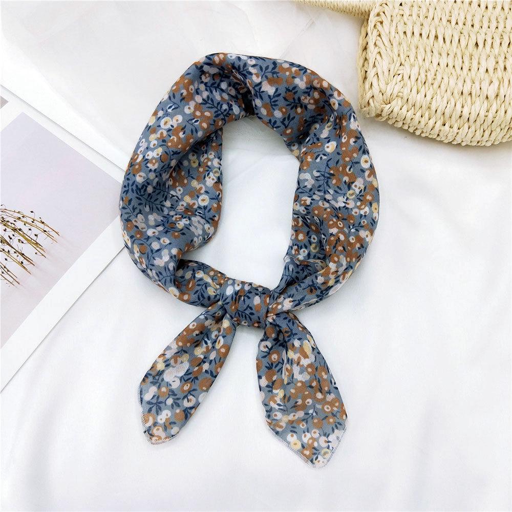 Versatile Cotton Linen Silk Scarf: Spring & Autumn Unisex Small Square Neck & Head Accessory
