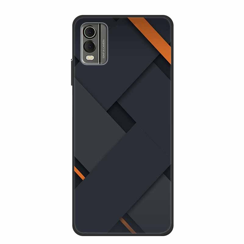 Pentru husă Nokia C32 6,5" Husă spate din silicon moale TPU de lux Carcase pentru telefon pentru NokiaC32 Protector drăguț Rezistent la șocuri Flori Capa