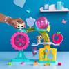 Bandai - Littlest Pet Shop - Fun Factory Playset - Playset with 2 Pets, Backdrop, and Accessories - Bf00519