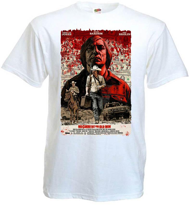 26 No Country For Old Men v4 T shirt movie poster Coen brothers all sizes S-5XL Unisex T-Shirt M