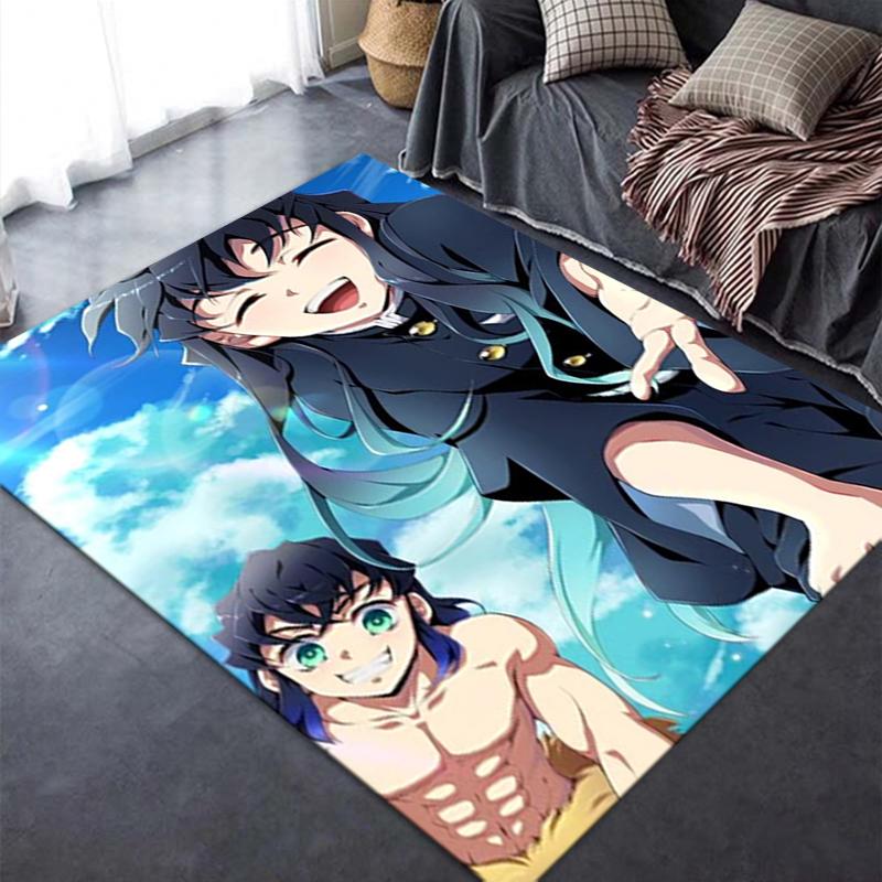 2025 New Muichiro Tokito Carpet Rug for Living Room Bedroom Home Sofa Decoration,Kids play Non-slip Floor Mat 93