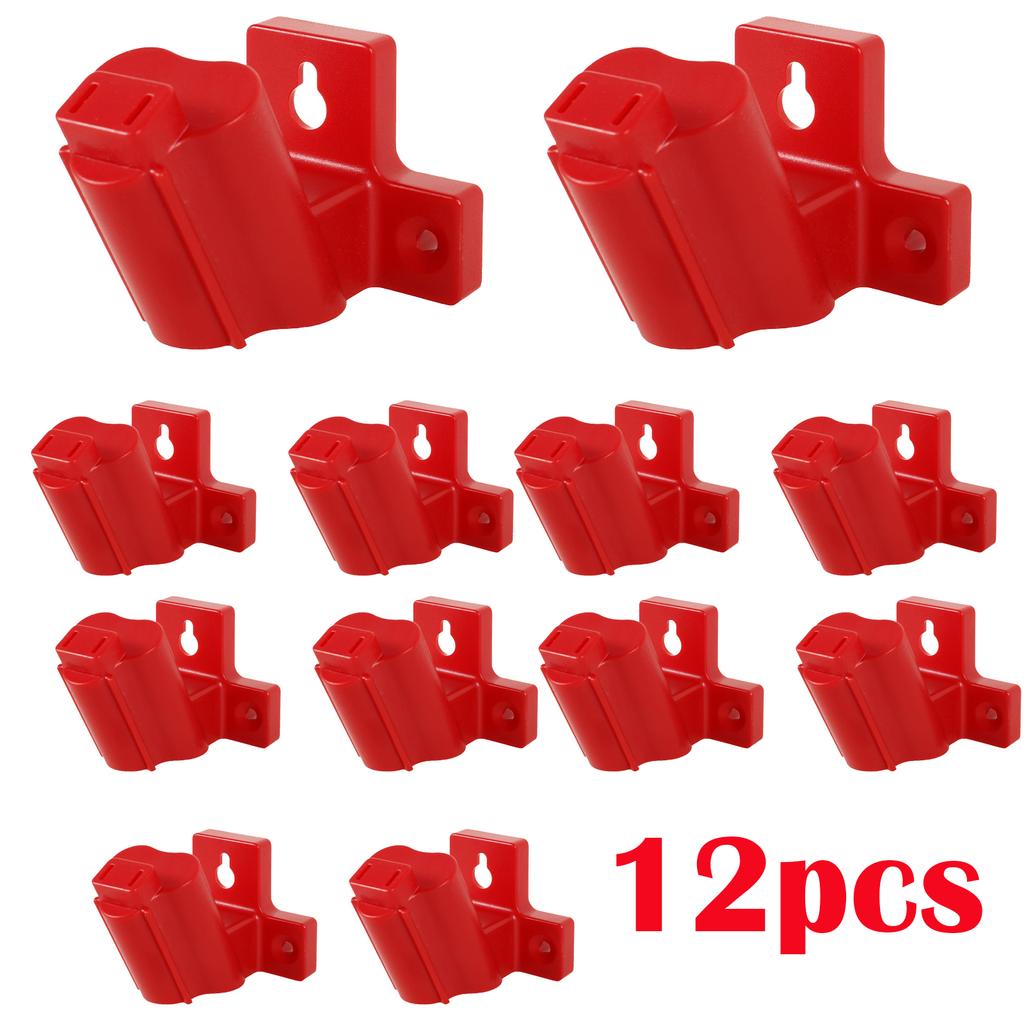 12/6 st Verktygshållare Fäste Kompatibelt för Milwaukee M12 12V Borrmaskin Verktygshängare ABS Plast Verktygsbatterihållare för Elverktyg