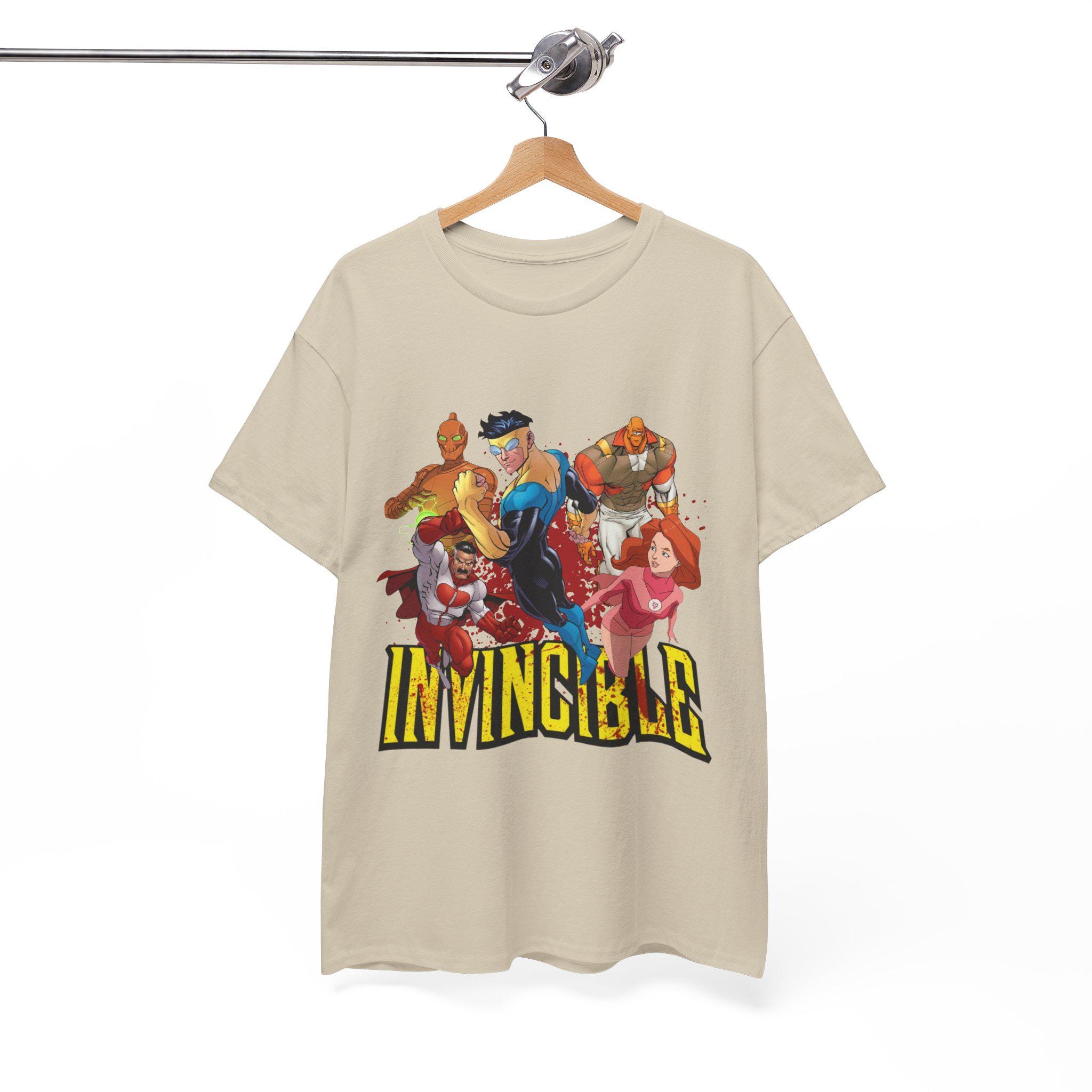 

Invincible Tshirt Inspired Superhero Graphic Mark Grayson Style Anime Comic Fan Gift Unisexs Womens Y2K Cotton Oversized Tshirt 4XL