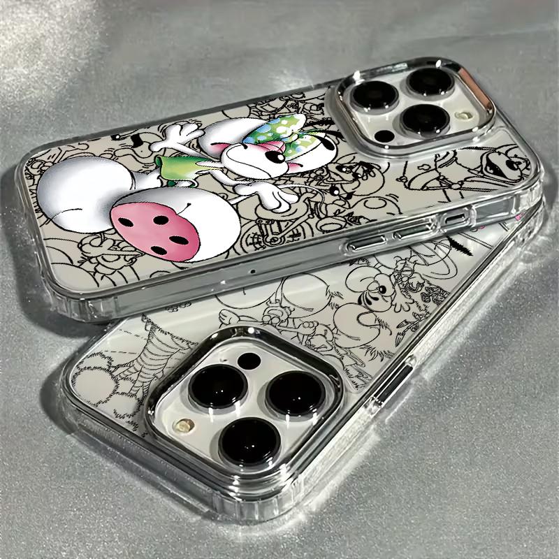 Classic D-Diddl Cartoon Cute M-Mouse Phone Case For iPhone 17 16 15 14 13 12 11 Mini Pro Max X XR XSMAX 8 7 Air Plus Transparent
