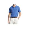 Polo Ralph Lauren Einfarbig Logo Bestickt Slim Fit Kurzarm Poloshirt Herren Oberteile Blau MNPOKNI1N821950-430