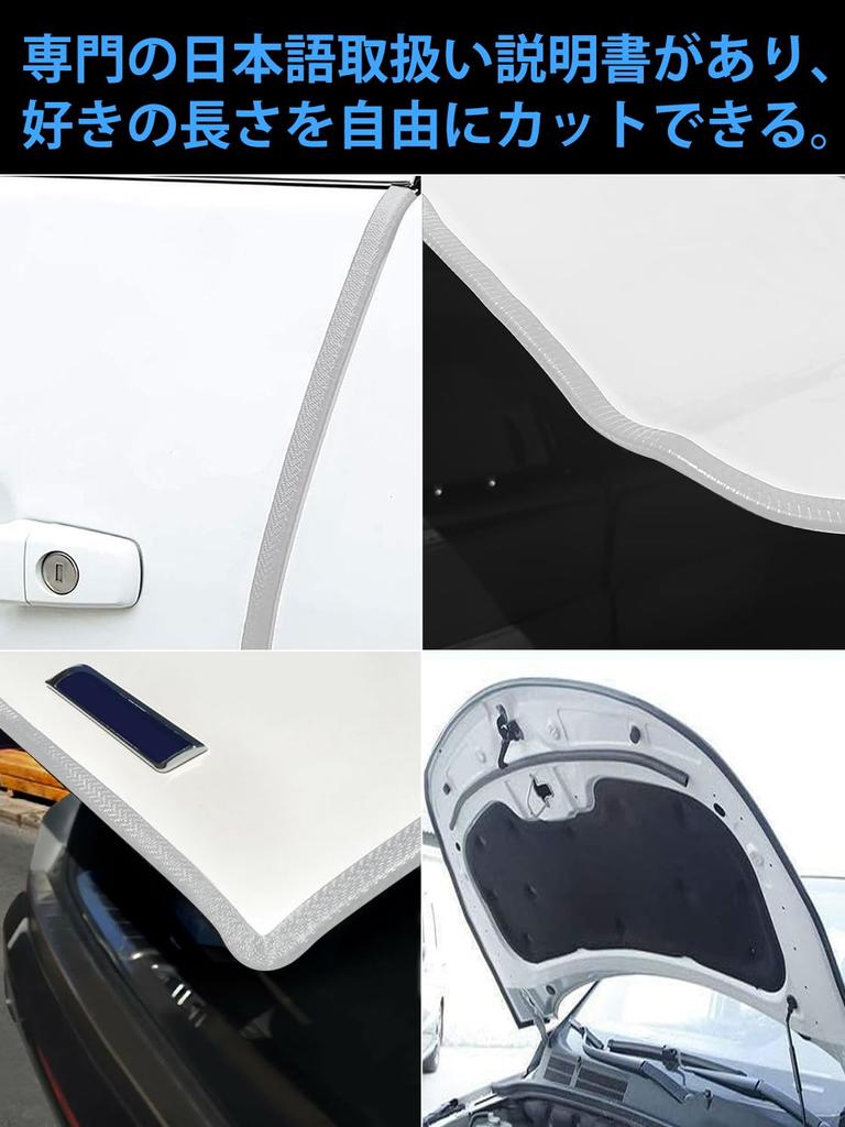 WyBright Door Edge Protector, Car Door Edge Molding [New for 2025, Made of SUS430 Stainless Steel] Includes Installation Tools, U-Shaped Door Molding