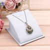 Soft Velvet Jewelry Necklace Pendant Drop Chain Display Holder Standing Stand