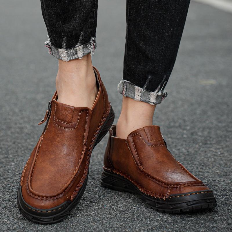 

2025 зимняя мужская обувь большого размера повседневная обувь мужские ботинки с толстой подошвой высокие ботинки мужские ботинки Martin для активного отдыха 38