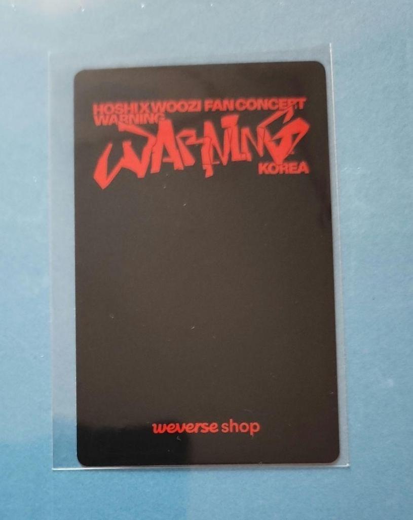 [USED] Houkon Hoshi Uji WARNING Korea Venue Exclusive Bonus Trading Card Uji