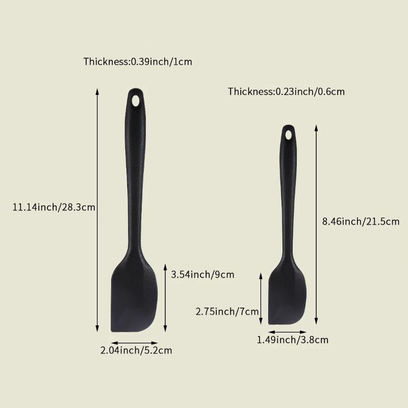 Silicone Cream Spatula Non-Stick Butter Spatula Heat-Resistant Kitchen Baking Tools Diy Cake Baking Tools