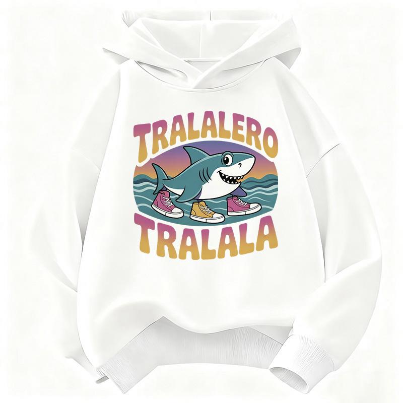 Felpa con cappuccio per bambini Design Italian Brainrot Felpa per bambini Carino Hoody per ragazzi e ragazze Felpe casual primaverili