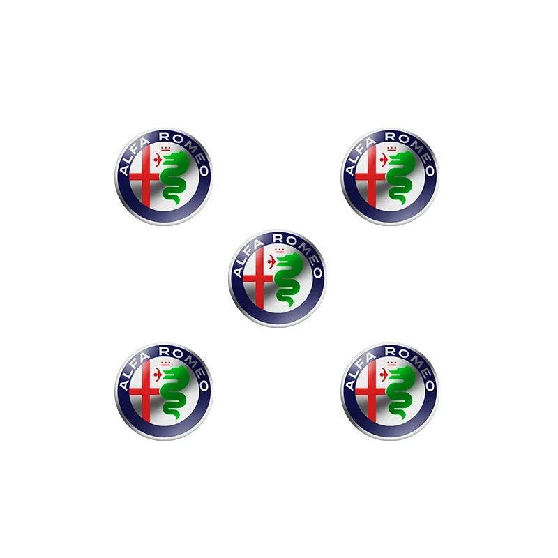 Car Stickers For Alfa Romeo 11mm 14mm Car Remote Key Sticker Aluminum Badge For Alfa Romeo 159 Sportwagon Giulietta Mito 147 156