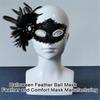 Halloween Costume Mask Feather Mask Masquerade Mask Party Mask Venetians Mask Rhinestones Mask Half Face Mask