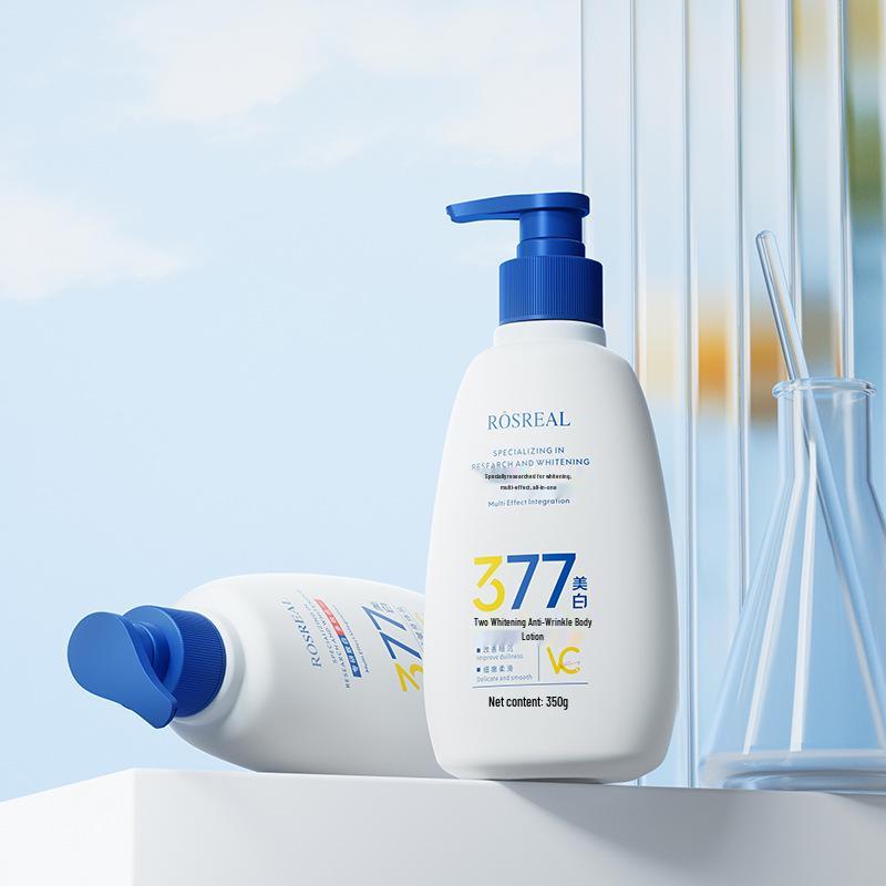 377 Отбеливающий Антивозрастной Лосьон для Тела: Увлажняет, Питает, Удаляет сухую кожу, Стойкий аромат.