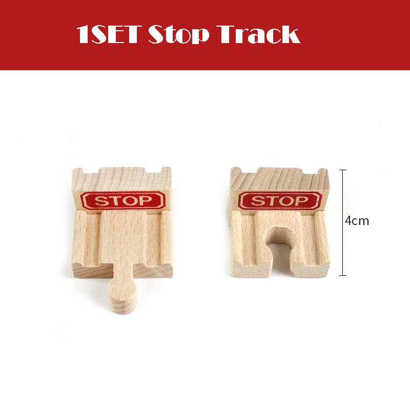 All Kinds Wooden Track Railway Toys Beech Wooden Train Track Accessories Fit for Brand Tracks Educational Toys for Children