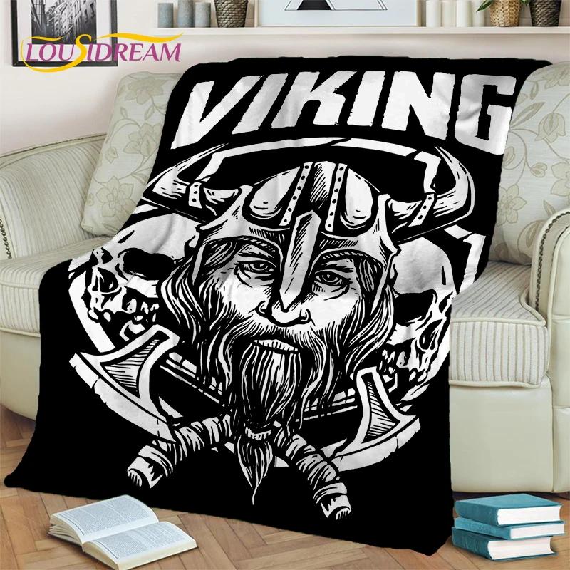 Odin Wikinger Symbol Valknut Nordisch Valhalla Decke, Weiche Überwurfdecke für Zuhause Schlafzimmer Bett Sofa Picknick Reisen Büro Abdeckung Kind