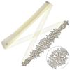 Elegant Rhinestone Flower Bridal Waistband for Wedding Dress or Evening Gown