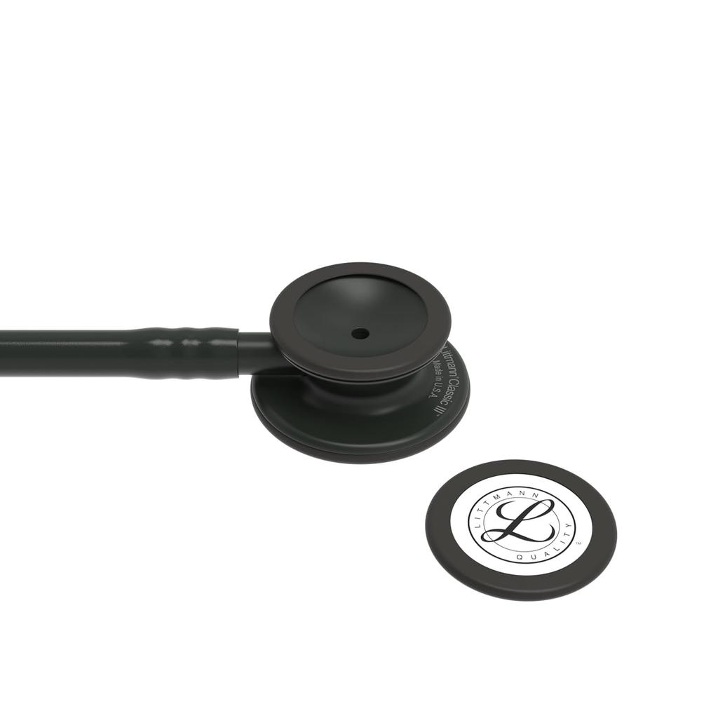 Classic Stethoscope 5803 Single Tube Binaural Adult Pediatric Use Chestpiece 69cm Black 3M™ Littmann® III™ / & (Black Finish) Approx. /