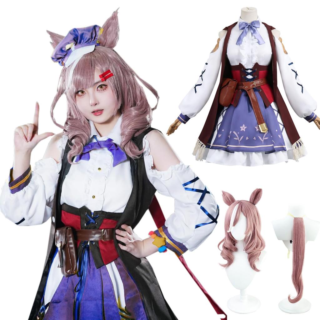 Uma Musume Cosplay Machikane Tanhoiza Cosplay Pampaka Tiltotto Cosplay Uma Musume Cosplay Costume Costume Event Halloween Costume School Festival