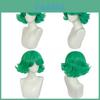 One Punchman Green Cosplay Wig With Heatresistant Material For Anime Fans And Scene Use
