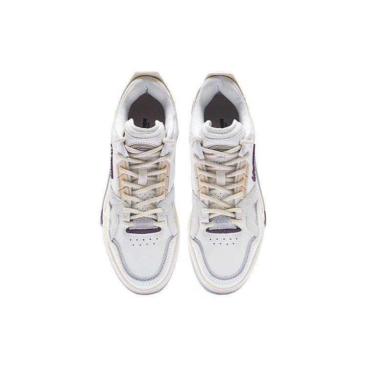 Li Ning 001 BTC SP Low top Skateboard Shoes Women's White Purple AZGS092-1