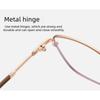 Retro Cat Eye Metal Frame Anti-Blue Light Myopia Glasses Ultra-Lightweight High-Definition Eyewear Unisex Diopter 0 To -4.0