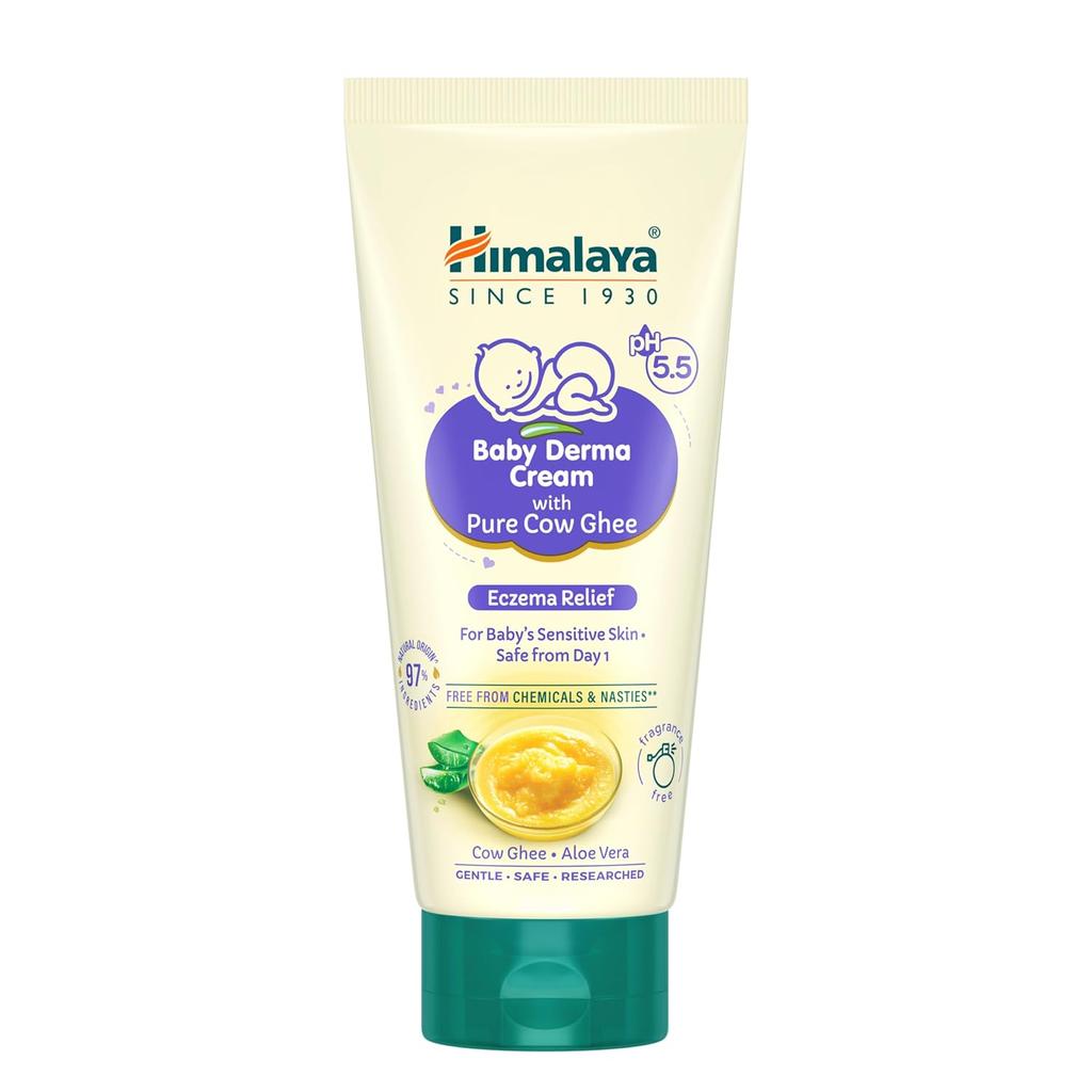 Himalaya Baby Derma Cream 50g Pack of 1 for Dry Sensitive Skin Eczema Relief Moisturizer