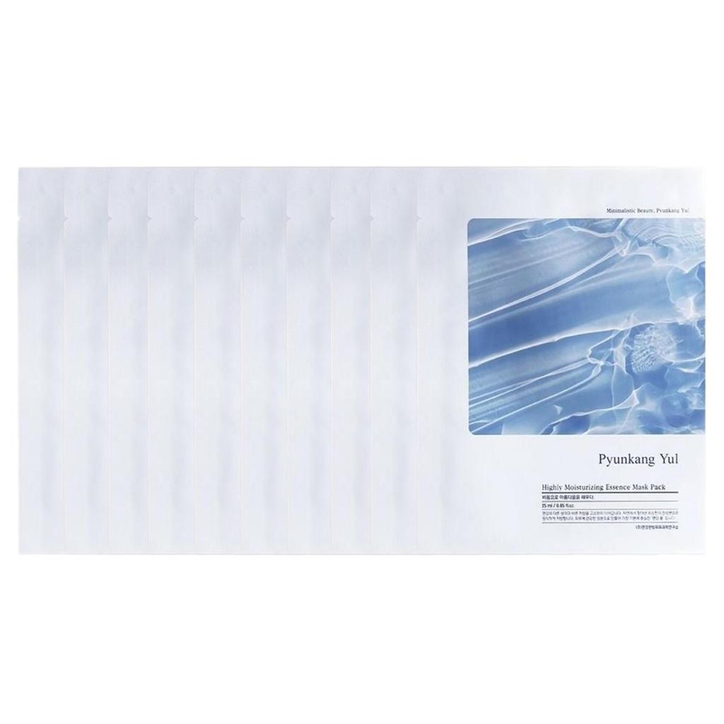 Pyunkang Yul Highly Moisturizing Essence Mask Pack Deep Hydration & Barrier Care (10 Sheets)