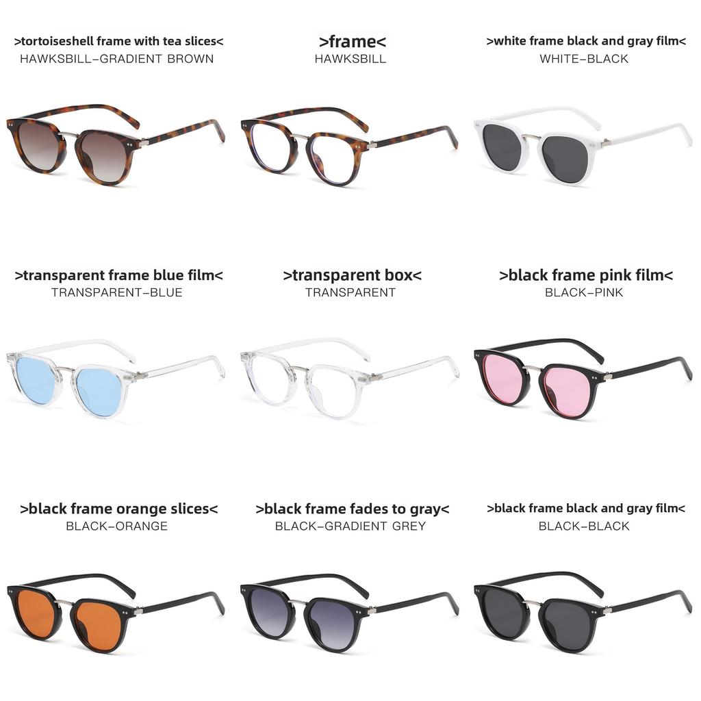 Retro Korean Style Round Sunglasses With Uv400 Protection For Fashionable Outdoor Wear