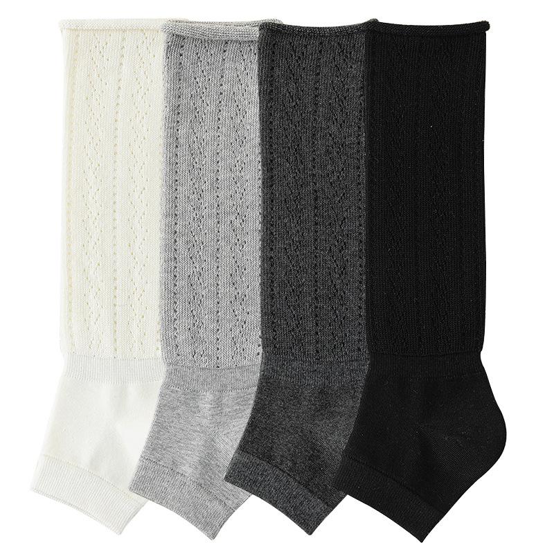 Yoga Socks for Women, Spring and Autumn, Pile Socks for Women, Mesh, Rolled, Thick-needle Calf Socks, Sports and Fitness Socks for Women