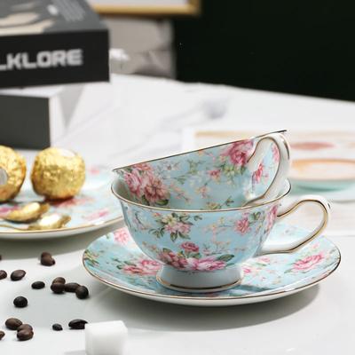 Europäische Kaffeetasse und Teller, zweiteiliges Set, Frühstückstasse, Kaffeetasse, Keramik, Wassertasse, Becher, Milchtasse, Nachmittagstee