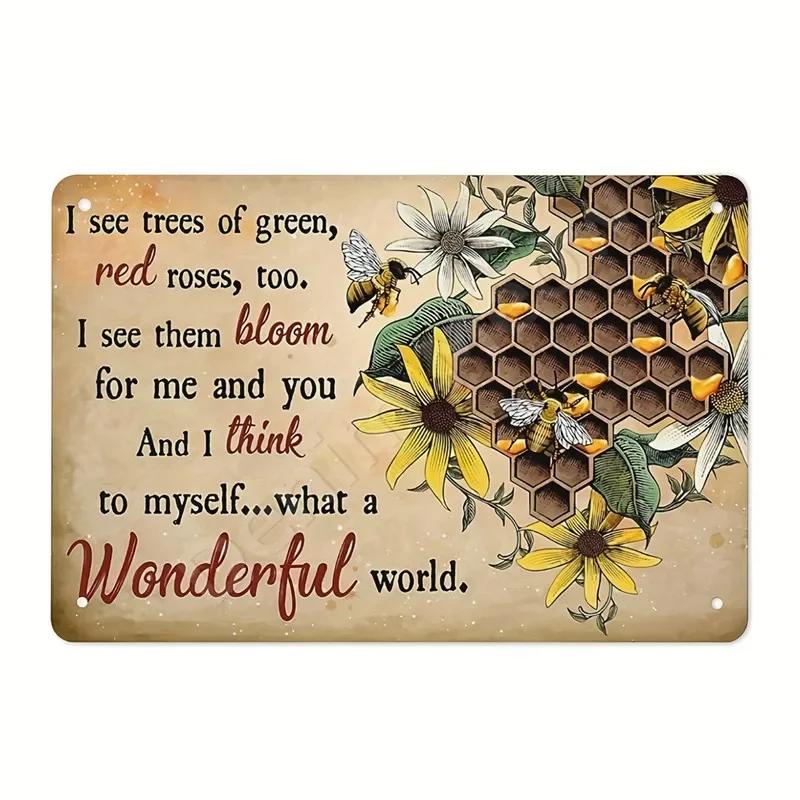 Gärtnern, weil Morden falsch ist Vintage Metallschild Lustige Pflanzen Retro Schild für Garten Außenwanddekor Home Sweet Home Schild