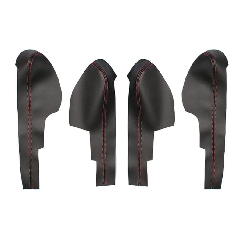 Für Honda City 2008 2009 2010 2011 2012 2013 2014 4 Stück Mikrofaserleder Auto Innenraum Tür Armlehnenverkleidung Schutzleiste