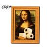 Flexible Magnetic Frames Funny Small Wooden Fridge Magnet Picture Frame, Vintage Oil Painting Pattern Decorative Magnets Refrigerator Locker for Home