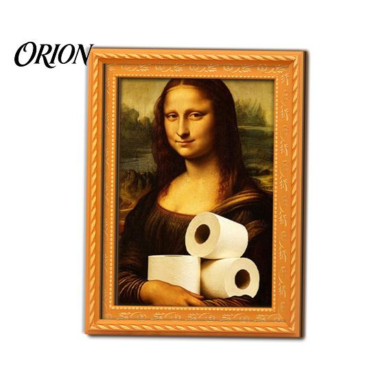 Flexible Magnetic Frames Funny Small Wooden Fridge Magnet Picture Frame, Vintage Oil Painting Pattern Decorative Magnets Refrigerator Locker for Home