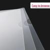 L-Shaped Transparent File Sleeve - Double Page, Office Document Holder.