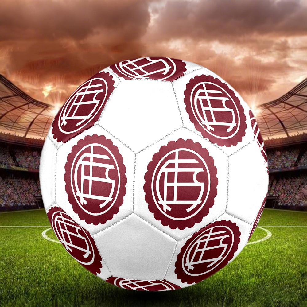 Club Atletico Lanus Size5 Soccer Ball, Colorful, Suitable for All Ages, Machine-stitched, PVC Material, Competition Grade,durable and High Bounce