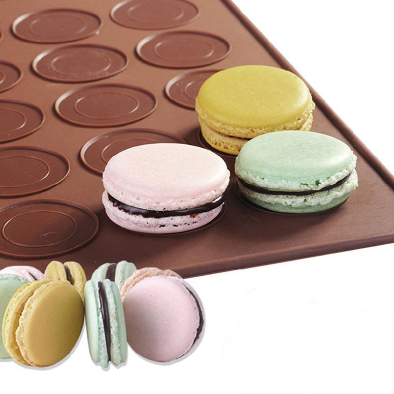 Macaroon Kit Macaron Silicone Mat Non-Stick Baking Mold Set 48 Capacity Macaron Pot Cake Decorating Supplies