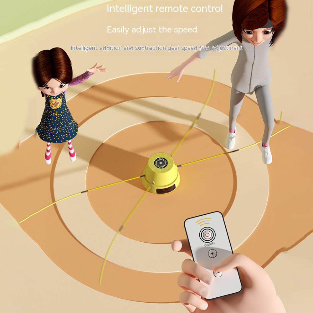 Intelligent Automatic Electric Rope Skipping Machine Remote Control Digital Counting Rope Skipping Machine for Children's Fitn Practical Use