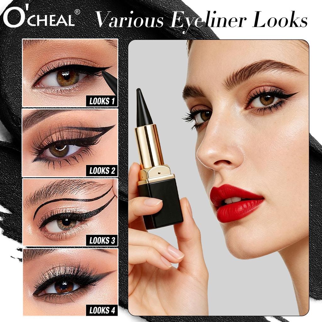 Oceana Matte Eyeliner Gel Pencil - Smooth, Non-Smudging, Creative Eye Makeup for Halloween & Stage