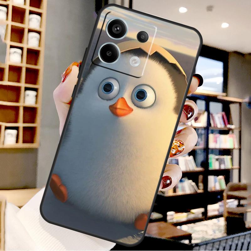 Cartoon Penguin For Xiaomi Redmi Note 14 Pro 12 11 9 10 13 15 Pro Plus Case For Redmi 15 10C 12C 13C 14C 15C