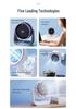 Rechargeable Wall-Mounted LED Fan for Dorm, Office, and Home