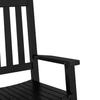 Kids  Rocking Chair Black Solid Poplar Wood