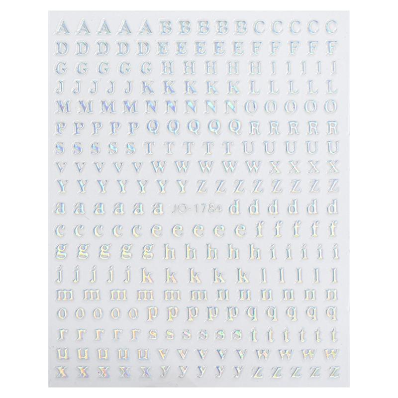 Adesivos de Alfabeto Adesivos de Letras Adesivos Decalques de Alfabeto Scrapbooking Arte em Resina Adesivos de Letras Pequenas À Prova D'água